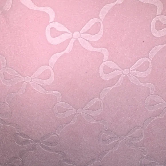 🔥🔥🆕- Juicy Couture Light Pink Bow-Patterned Beach Tote with Bathing Suit Bag - Picture 12 of 15